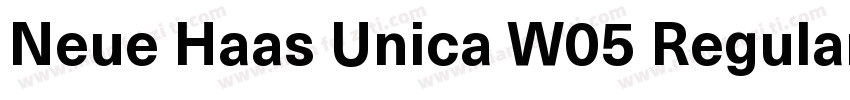 Neue Haas Unica W05 Regular字体转换